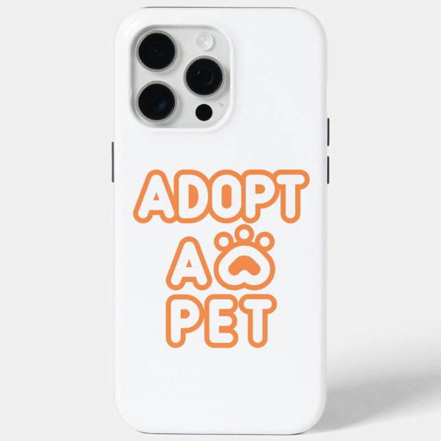 Funda De Case-Mate Para iPhone adoptar una mascota (Reverso )