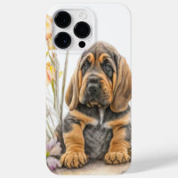 ADORABLE BLOODHOUND DE TÁN NEGRO PUPPY DOG
