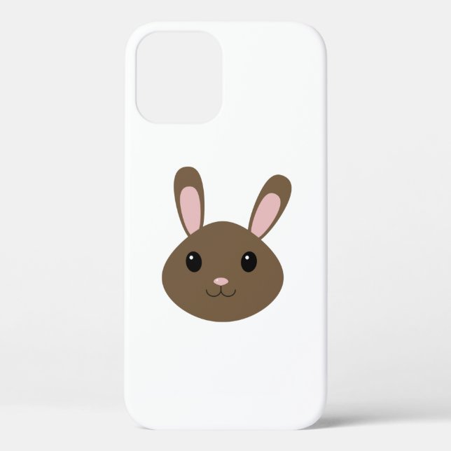 Funda De Case-Mate Para iPhone Adorable Brown Bunny (Reverso )