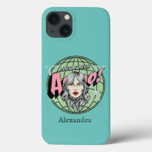 Funda Para iPhone 13 Adorable cara de mujer dibujada a mano Espacio ext