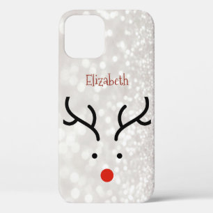 Funda Para iPhone 12 Adorable Cara de Reno, Bokeh