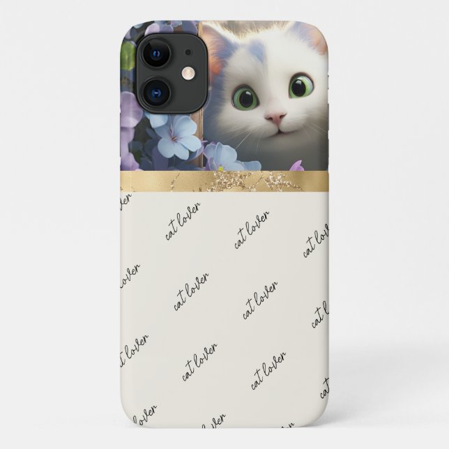Funda De Case-Mate Para iPhone Adorable Cat Lover (Reverso)