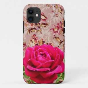 Funda Para iPhone 11 Adorable combinación de foto floral y retro Boho