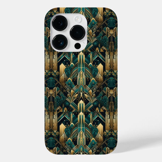 Funda De Case-Mate Para iPhone adorable diseño Art Deco con baldosas (Reverso )
