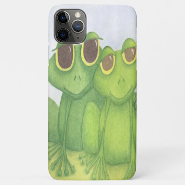 Funda De Case-Mate Para iPhone Adorable Frog Lovers (Reverso)
