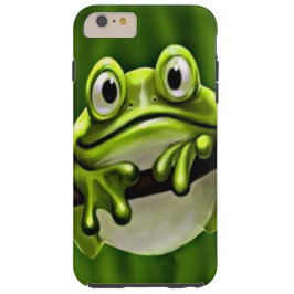 Funda Para iPhone 11 Pro Max Adorable Graciosa Rana Verde Sonriente En El Árbol