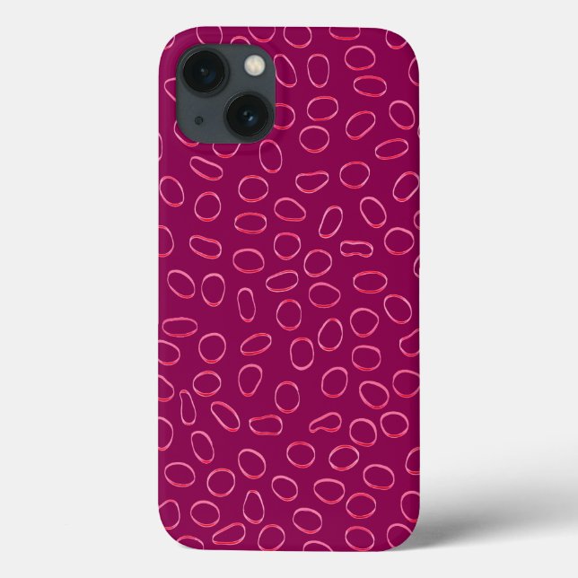 Funda De Case-Mate Para iPhone Adorable Patrón Abstracto Único (Reverso)
