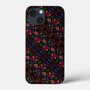 Funda Para iPhone 13 Mini Adorable patrón floral colorido 