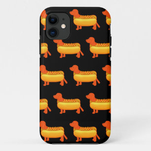 Funda Para iPhone 11 Adorable perro caliente de Dachshund