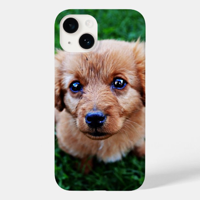 Funda De Case-Mate Para iPhone Adorable Puppy Cute Photo  (Reverso )