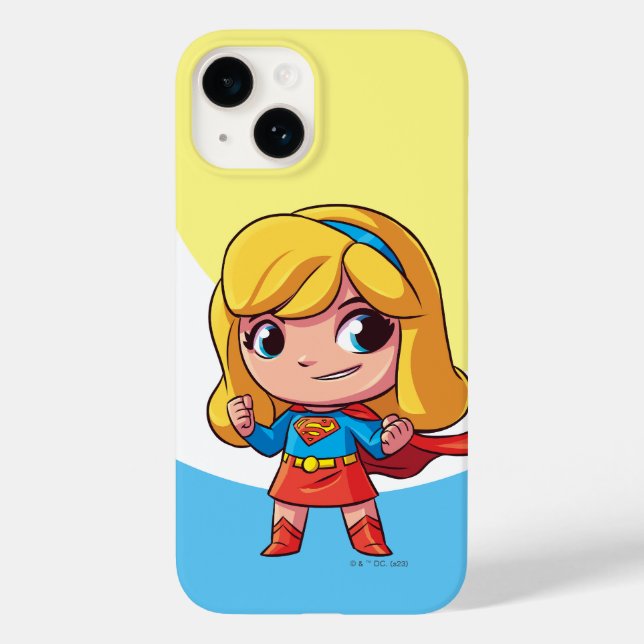 Funda De Case-Mate Para iPhone Adorable Supergirl Stance (Reverso )
