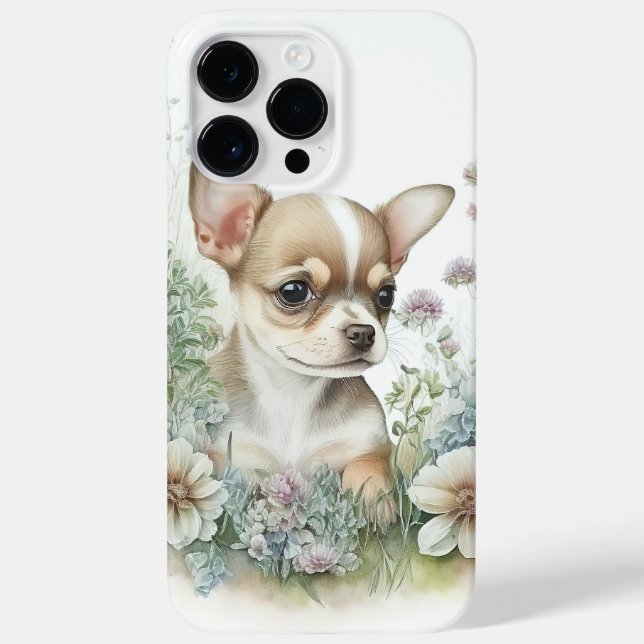 FUNDA DE Case-Mate PARA iPhone ADORABLE TAN BLANCO CHIHUAHUA PUPPY DOG (Reverso)