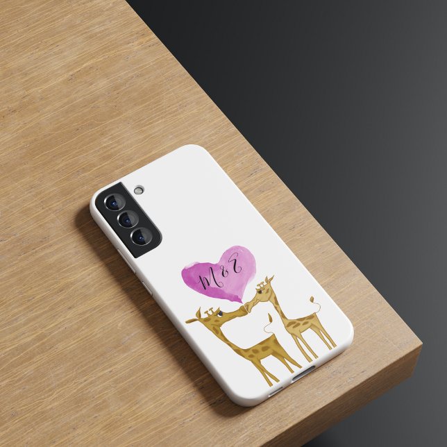 Funda De Case-Mate Para iPhone Adorables amantes de la jirafa (Subido por el creador)