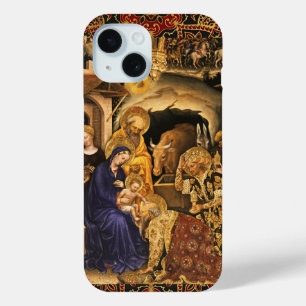 Funda Para iPhone 15 ADORACIÓN DE MAGI Gentile Da Fabriano, Navidades