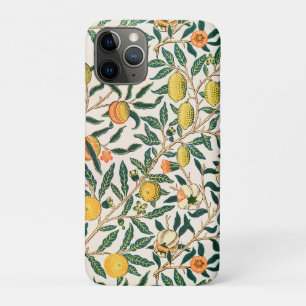 Funda Para iPhone 11 Pro Adorno Blanco de Granada de Fruta de William Morri