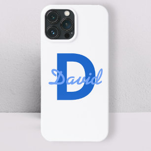 Funda Para iPhone 13 Pro Max Adorno de Cerámica con Pegatina de Nombre y Monogr