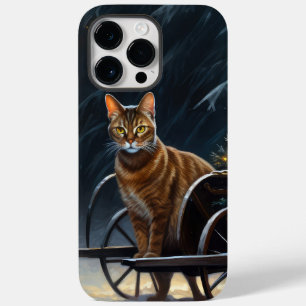 Funda Para iPhone 14 Pro Max De Case-Mate Adorno de Navidad para Trineo Nevado Abisinio