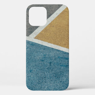 Funda Para iPhone 12 Adosado pintado de gris, amarillo y azul