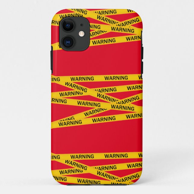 Funda De Case-Mate Para iPhone advertencia (Reverso)
