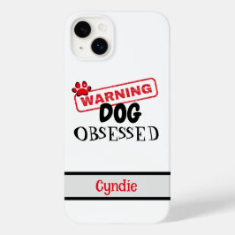 Funda Para iPhone 14 Plus De Case-Mate Advertencia obsesionada con perro personalizada