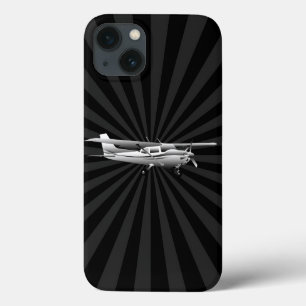 title_seo2 Aeronave Classic Cessna Silhouette Flying Sunburst