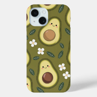 Funda Para iPhone 15 Aesthetic Avocado Case