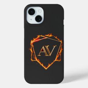Funda Para iPhone 15 AETHER VANGUARD - Logotipo de AV Piedra Forma Ropa