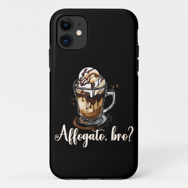 Funda De Case-Mate Para iPhone Affogato, hermano?, Caffeine Lover Coffee Dessert (Reverso)