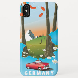 Funda Para iPhone XS Max Afiche de Alemania Travel.