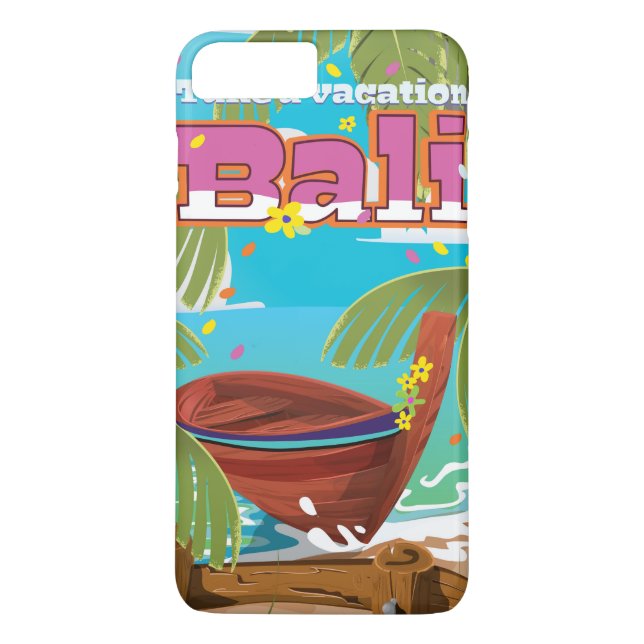 Funda De Case-Mate Para iPhone Afiche de Bali Travel. (Reverso)