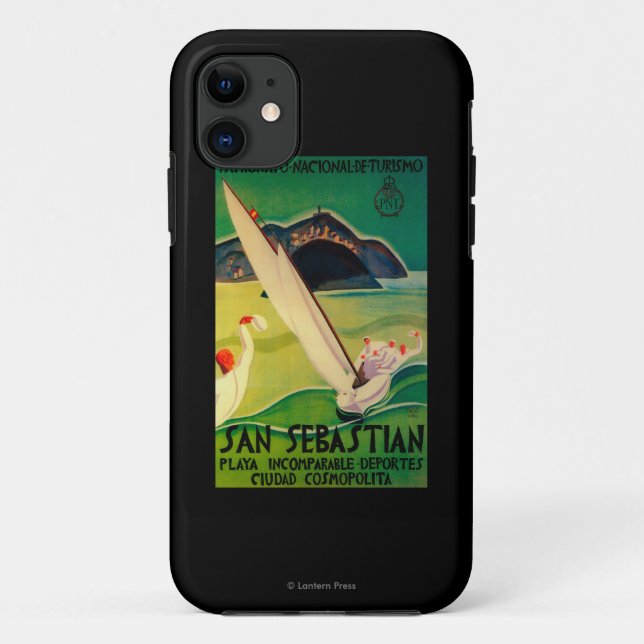 Funda De Case-Mate Para iPhone Afiche de San Sebastián: Europa (Reverso)