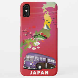 Funda Para iPhone XS Max Afiche de viaje al Ilustracion de Japón.