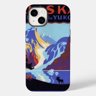 Funda Para iPhone 14 De Case-Mate Afiche de Viajes de Alaska, Atlin y el Yukón