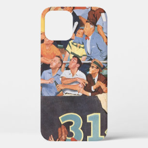 Funda Para iPhone 12 Aficionados de béisbol deportivo vintage viendo un