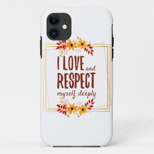 Funda Para iPhone 11 afirmaciones positivas de amor y aceptación de la