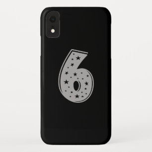 Funda Para iPhone XR Afortunado número 6 Feliz cumpleaños