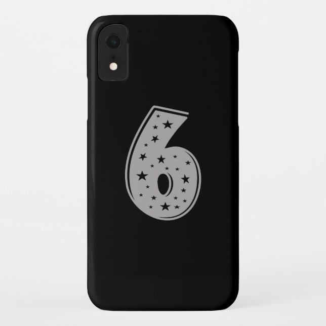 Funda De Case-Mate Para iPhone Afortunado número 6 Feliz cumpleaños (Reverso)