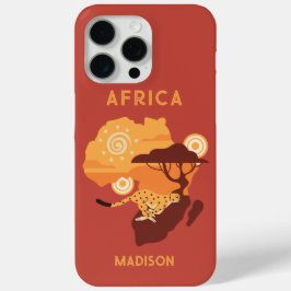Funda Para iPhone 15 Pro Max África de nombres personalizados