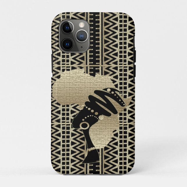 Funda De Case-Mate Para iPhone África en oro (Reverso)