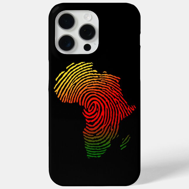 Funda De Case-Mate Para iPhone Africa Finger Print, Black History, Equal Rights, (Reverso )