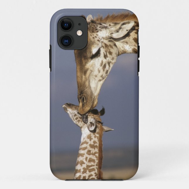 Funda De Case-Mate Para iPhone África, Kenia, Masai Mara. Giraffes (jirafa) (Reverso)