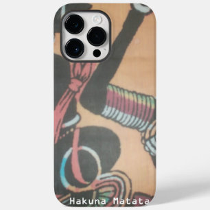 Funda Para iPhone 14 Pro Max De Case-Mate Africa Maasai Hakuna Matata.