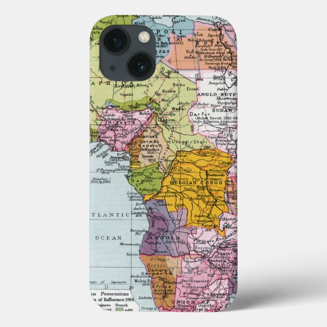 FUNDA DE Case-Mate PARA iPhone ÁFRICA PARTICIPADA, 1914 (Reverso)