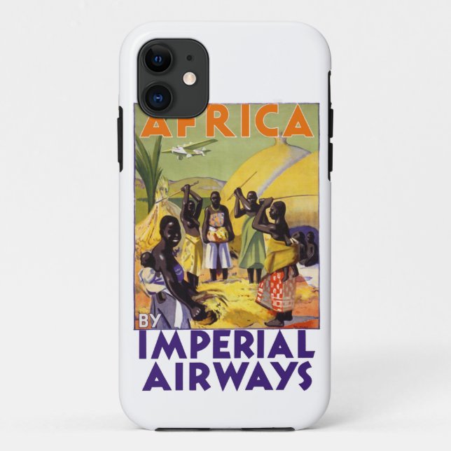 Funda De Case-Mate Para iPhone África por Imperial Airways (Reverso)