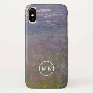 Funda Para iPhone X Agapanthus de los lirios de agua de Claude Monet