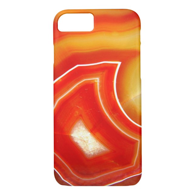 Funda De Case-Mate Para iPhone Agate Naranja de caída (Reverso)
