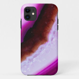 Funda Para iPhone 11 Agate púrpura pulido con iPhone Funda-mate de cuar