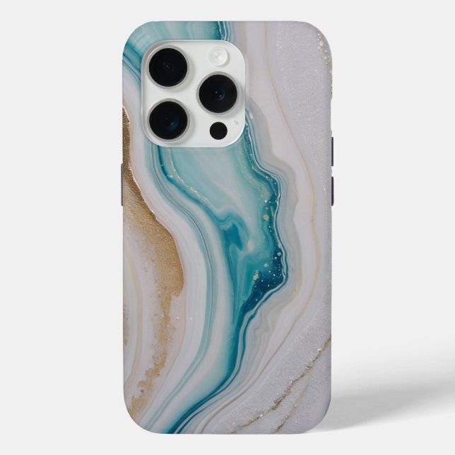 Funda De Case-Mate Para iPhone Agate Seascape (Reverso )