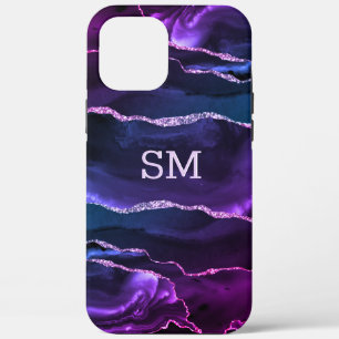 title_seo2 Agate violeta púrpura moderno monogramado