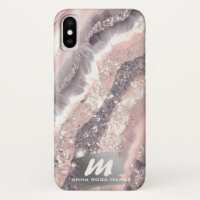 *~* Agato rosado Purpurina QR Silver AP66